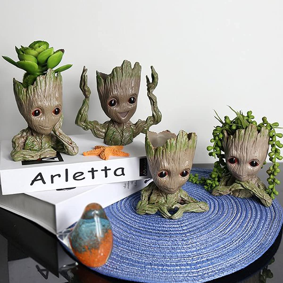 4 Styles Baby Groot Flower Pot Succulent Planter Pot Pencil Holder Holiday Bundle Deal!