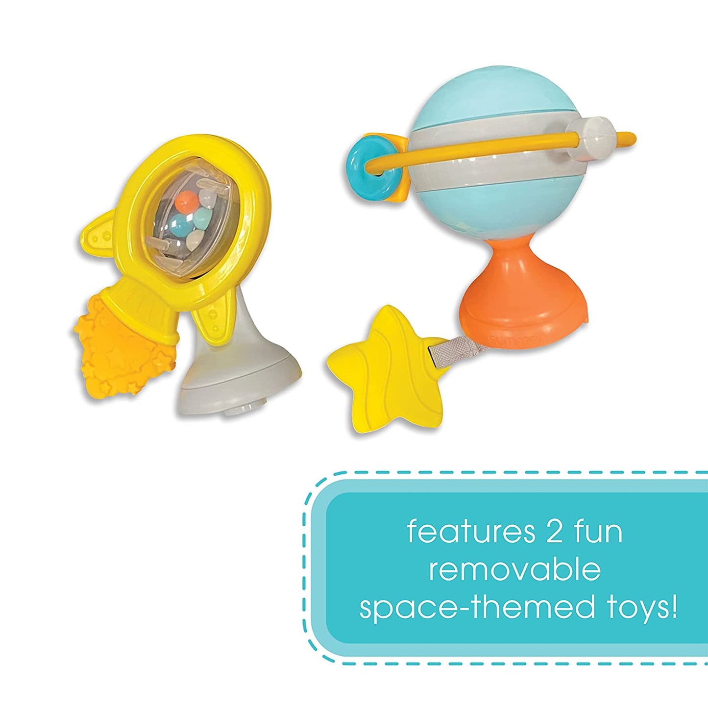 Baby Pop Up Chair for Meals & Playtime with Removable Tray and Toys