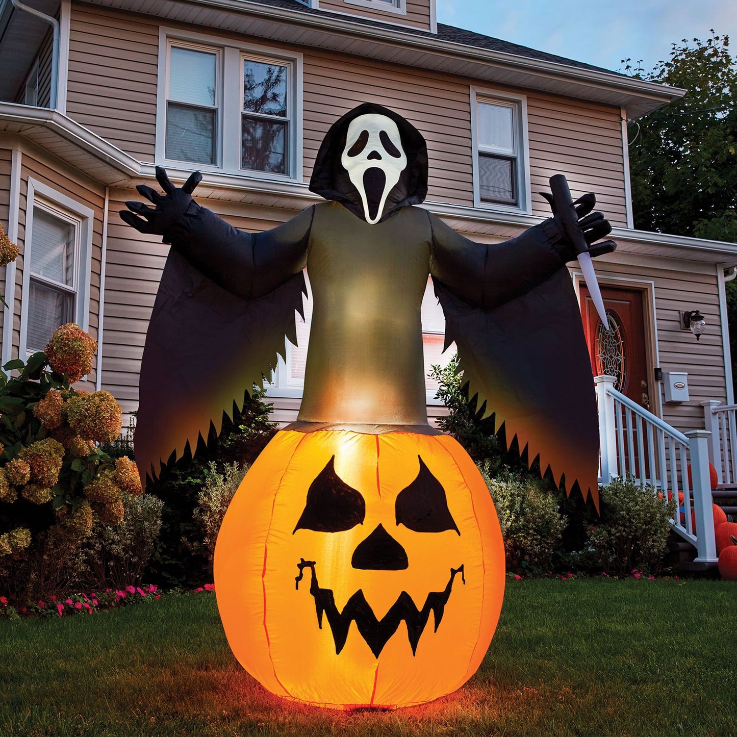 6' Inflatable Ghost Face Halloween Home Decoration