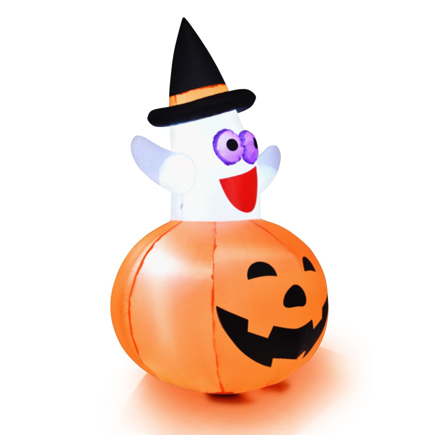 5 Ft Halloween Inflatable Ghost in Pumpkin w/ LED