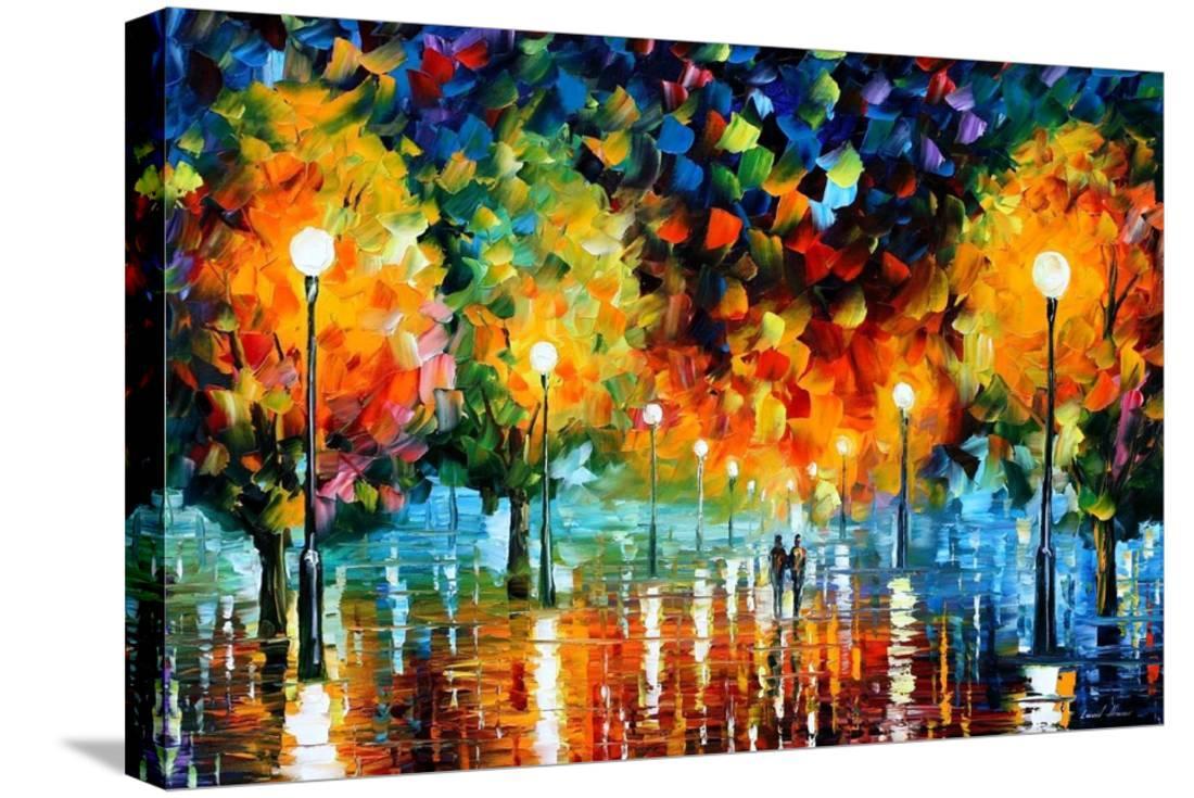 Storm Of Happiness Stretched Canvas Print Wall Home Decoration