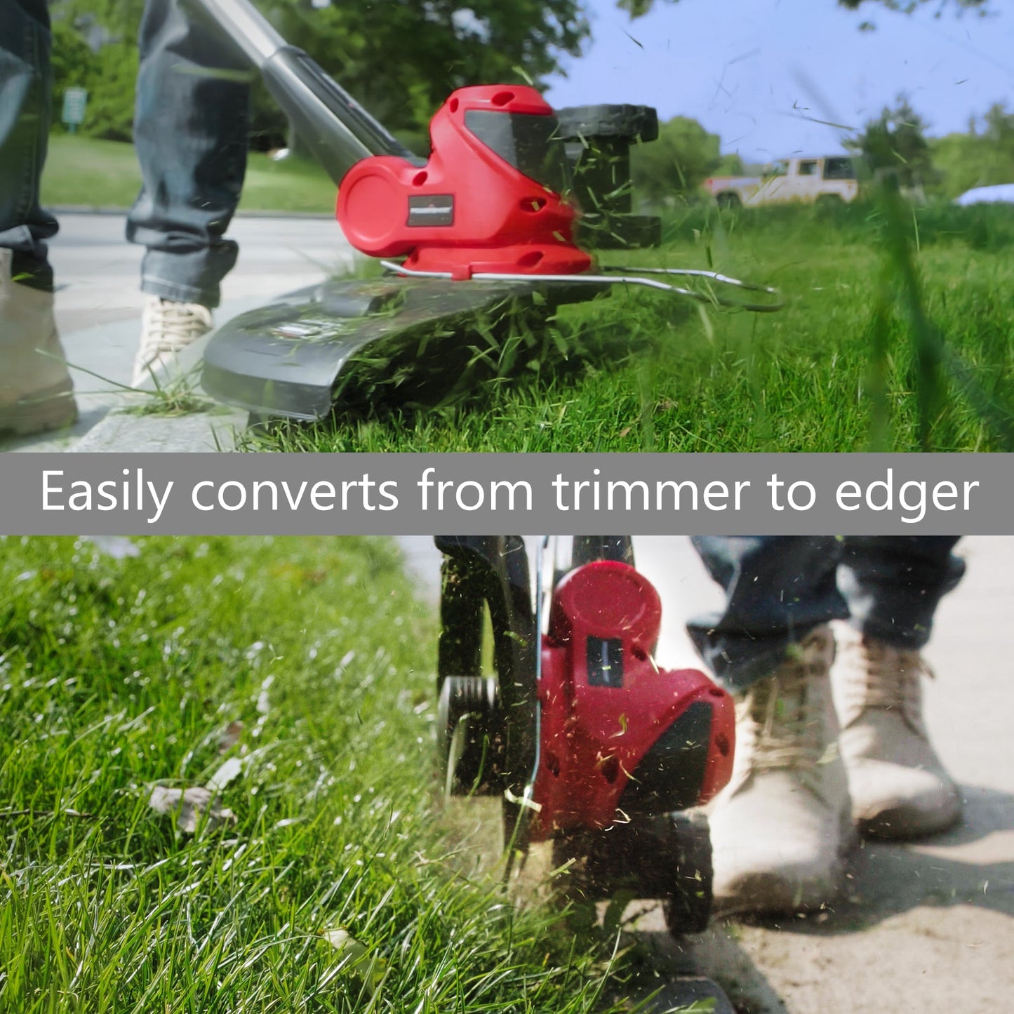 20V 10-inch Cordless String Trimmer, 2 Ah Battery & Charger Included