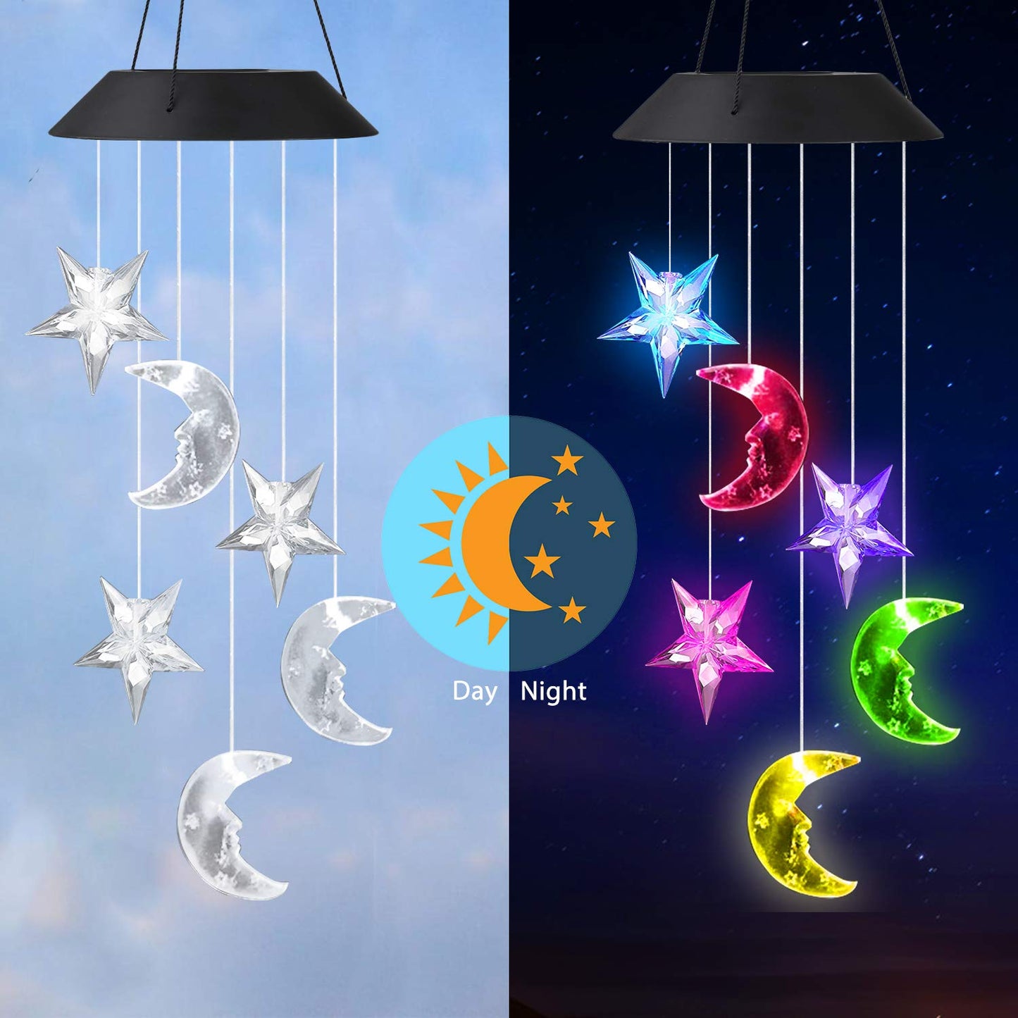 Color-Changing  Outdoor Wind Chime