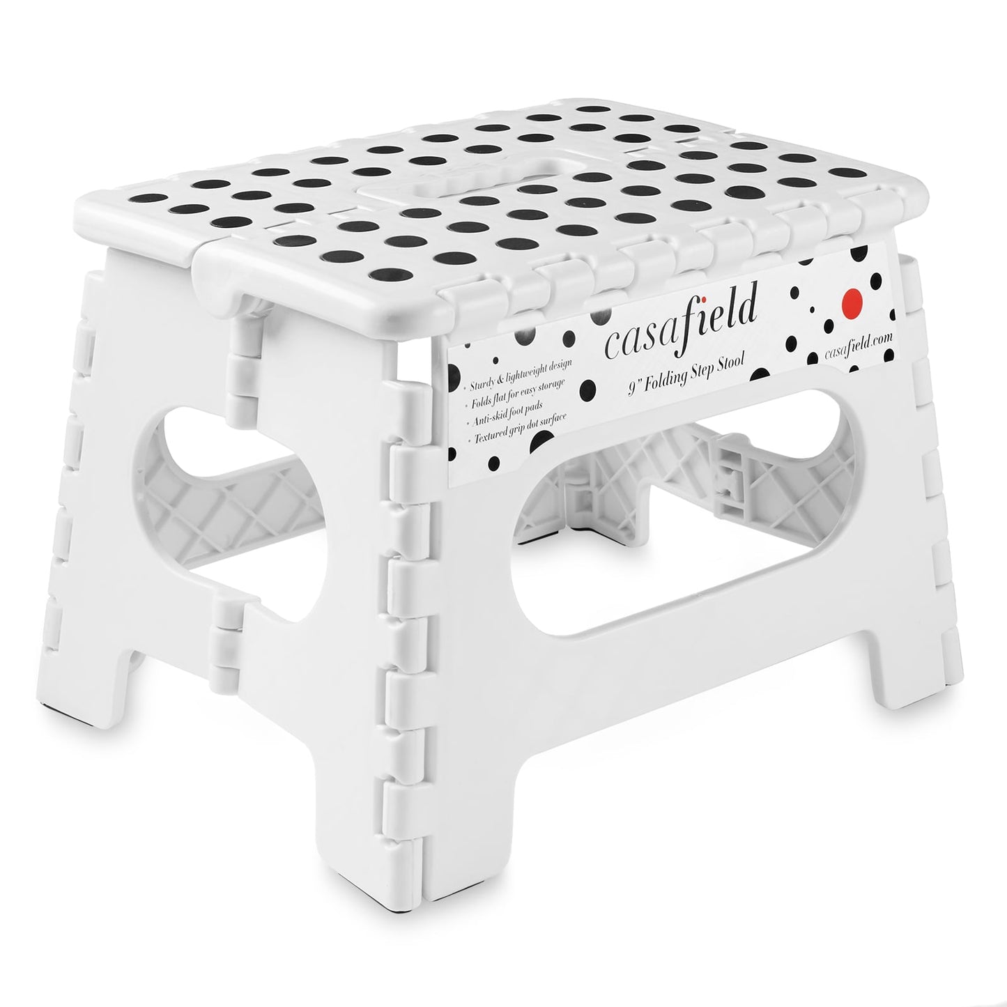 9" Folding Step Stool w/ Handle