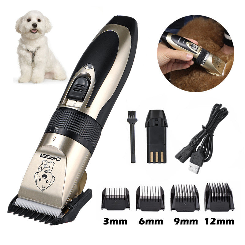 Quiet Electric Pet Hair Clipper Shaver Cordless Grooming Kit