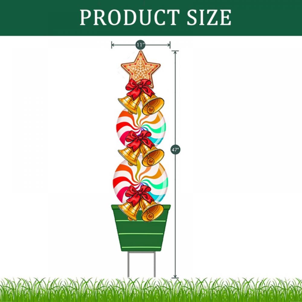 54 inch Candy  Yard Stakes Christmas Decorations