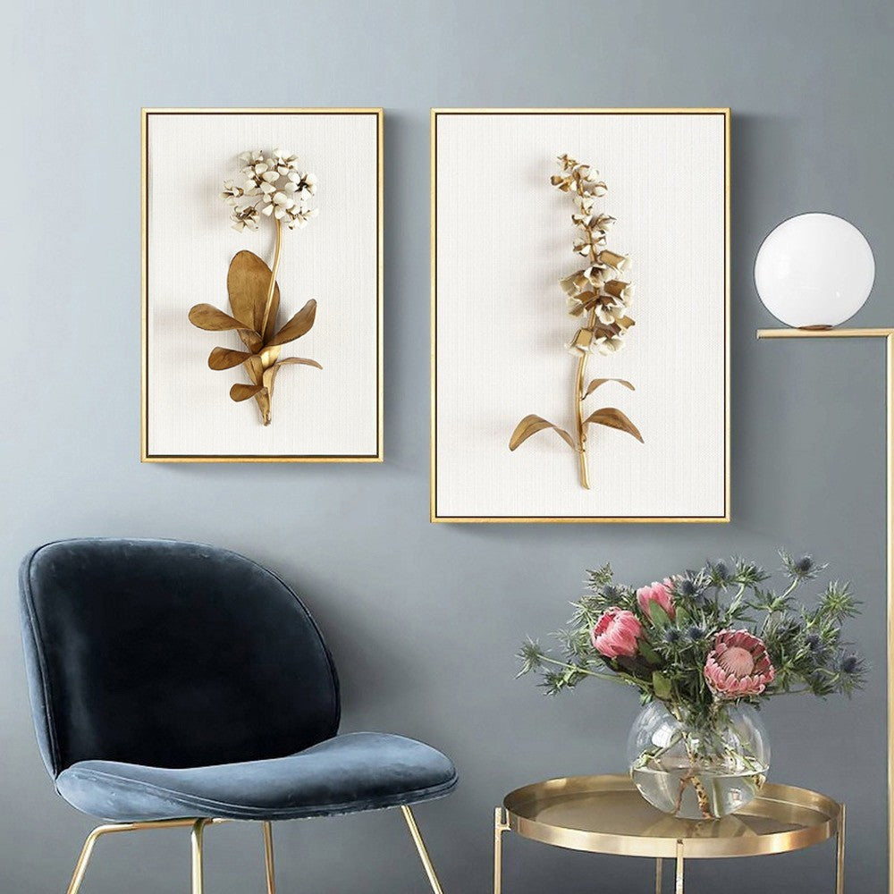3 Piece Set Modern Wall Art Flower Print Large Canvas( No Frame)
