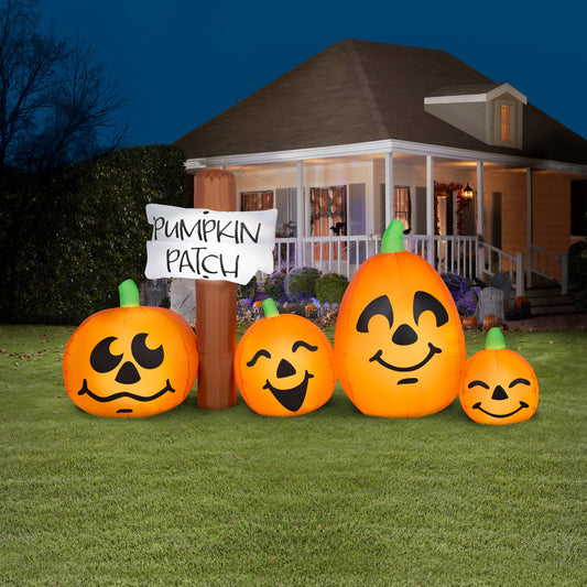 Halloween Inflatables Pumpkin Patch Collection Scene 4 Ft Tall