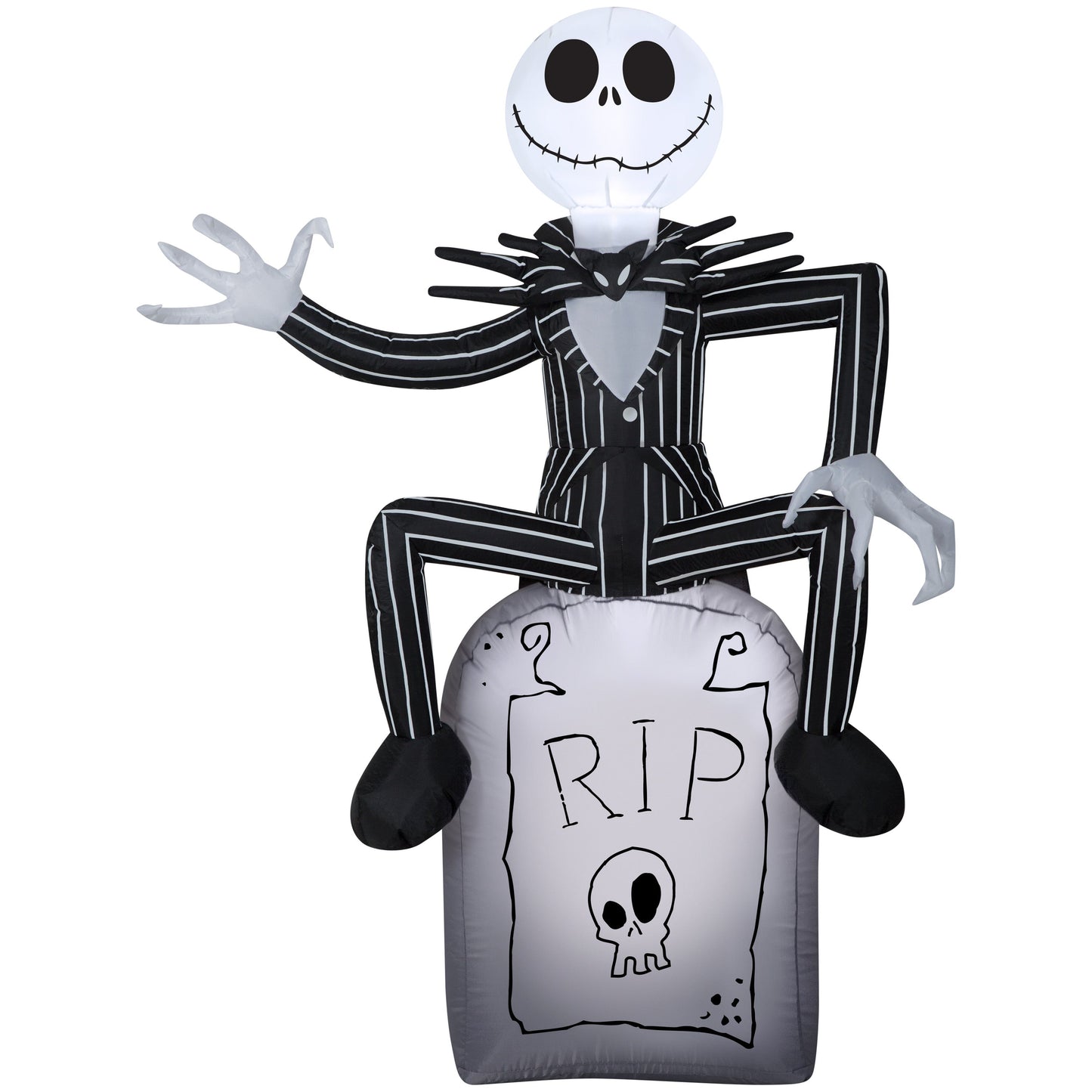 Inflatables Jack Skellington on Tombstone, 5 ft for Halloween Decoration