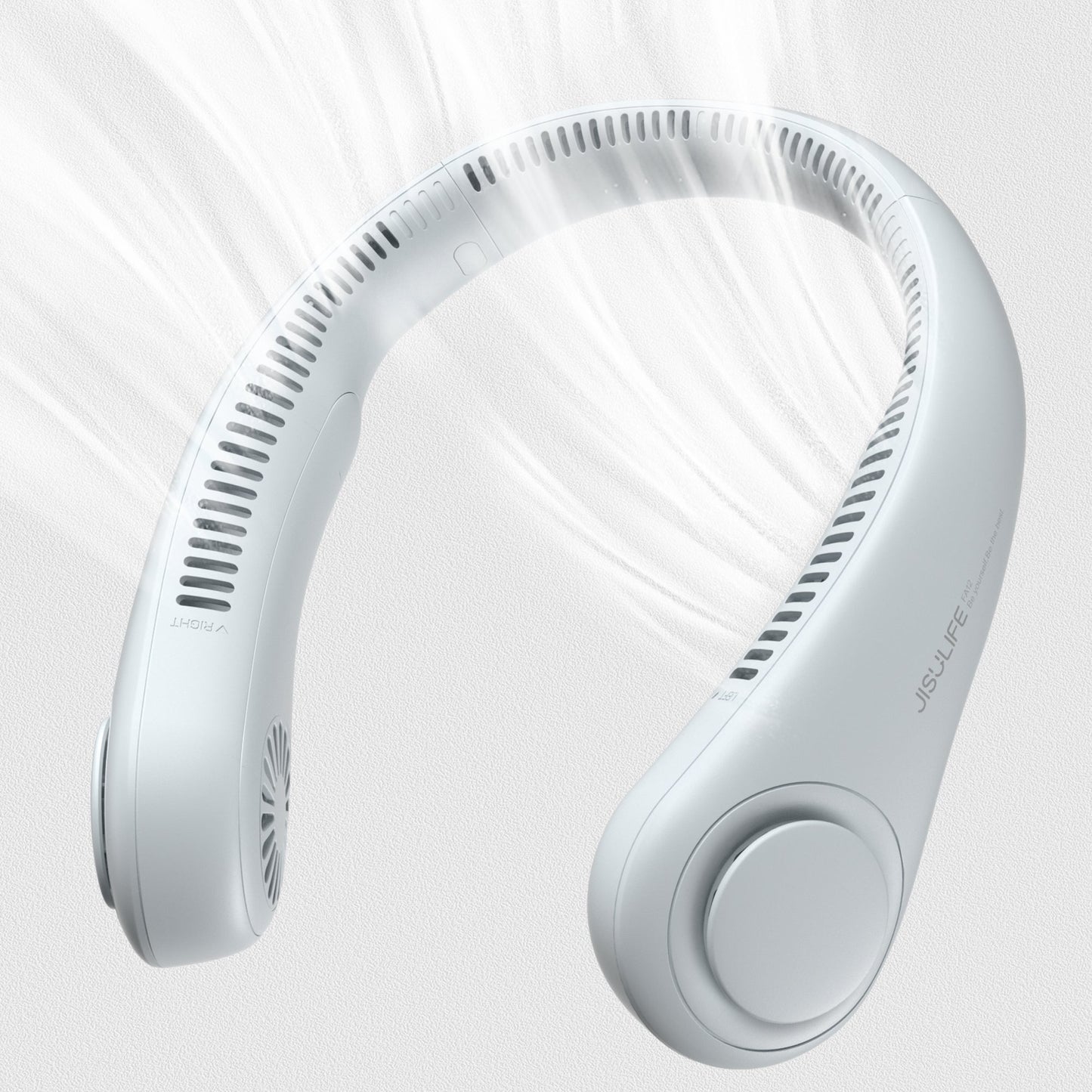 Portable Neck Fan, 4000 mAh Battery Powered Bladeless  w/ 3 Speeds