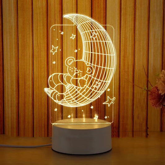 3D LED Animal Shape Night Lamp