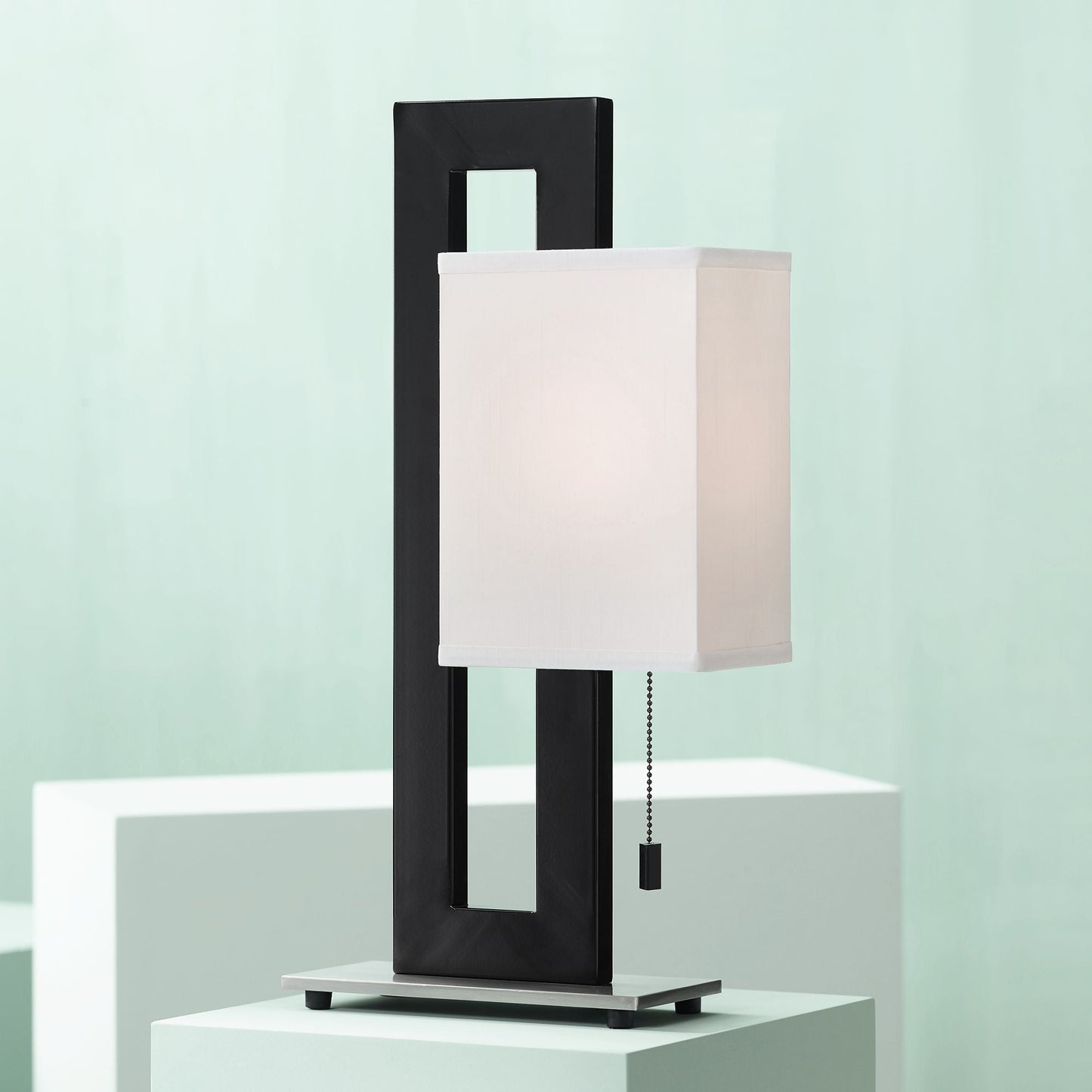 Modern Accent Table Lamp -Black