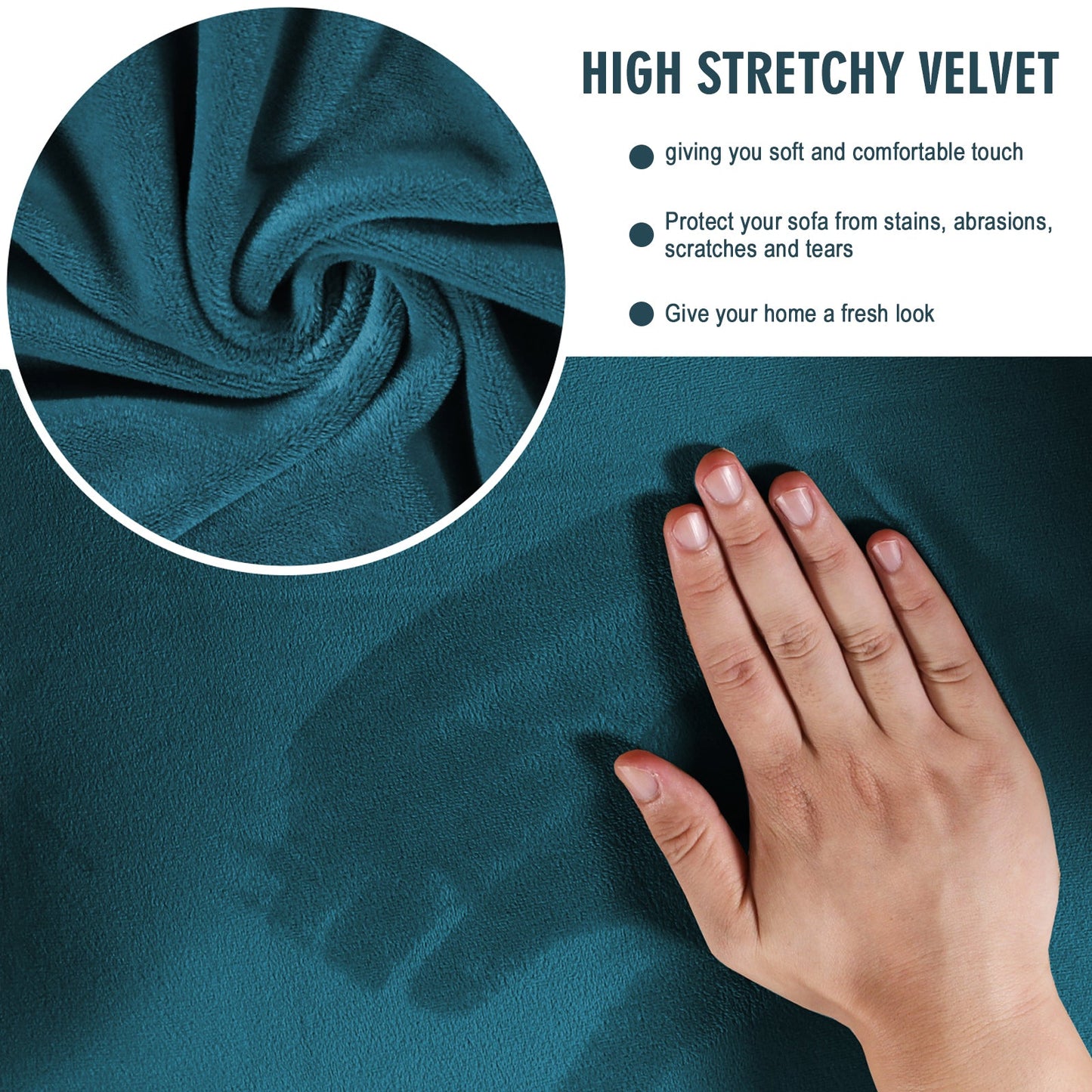 Sofa Covers for 3 Seaters (Base Cover Plus 3 Individual Cushion Covers)