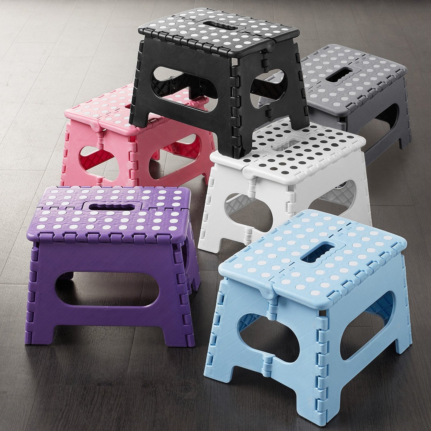 9" Folding Step Stool w/ Handle