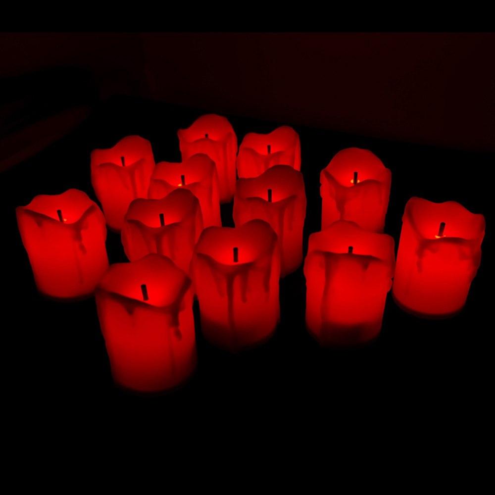 12 Pack LED  Tea Light Candles for Halloween