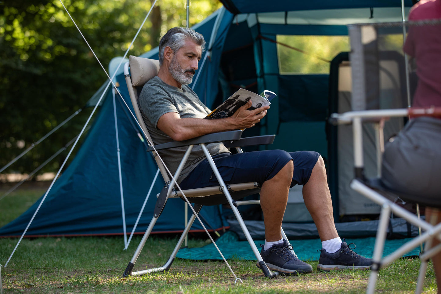 Reclinable Folding Camping Armchair