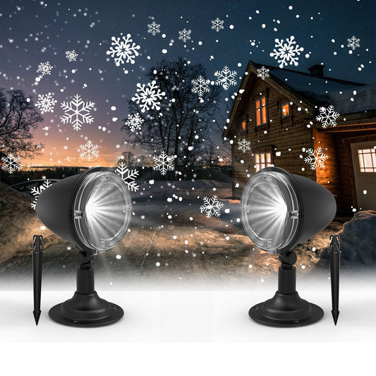 2 Pack Christmas Snowfall Projector Lights