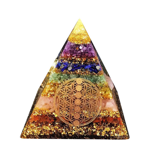 Natural Crystal Pyramid Healing Stone Chakra Reiki Home Decoration