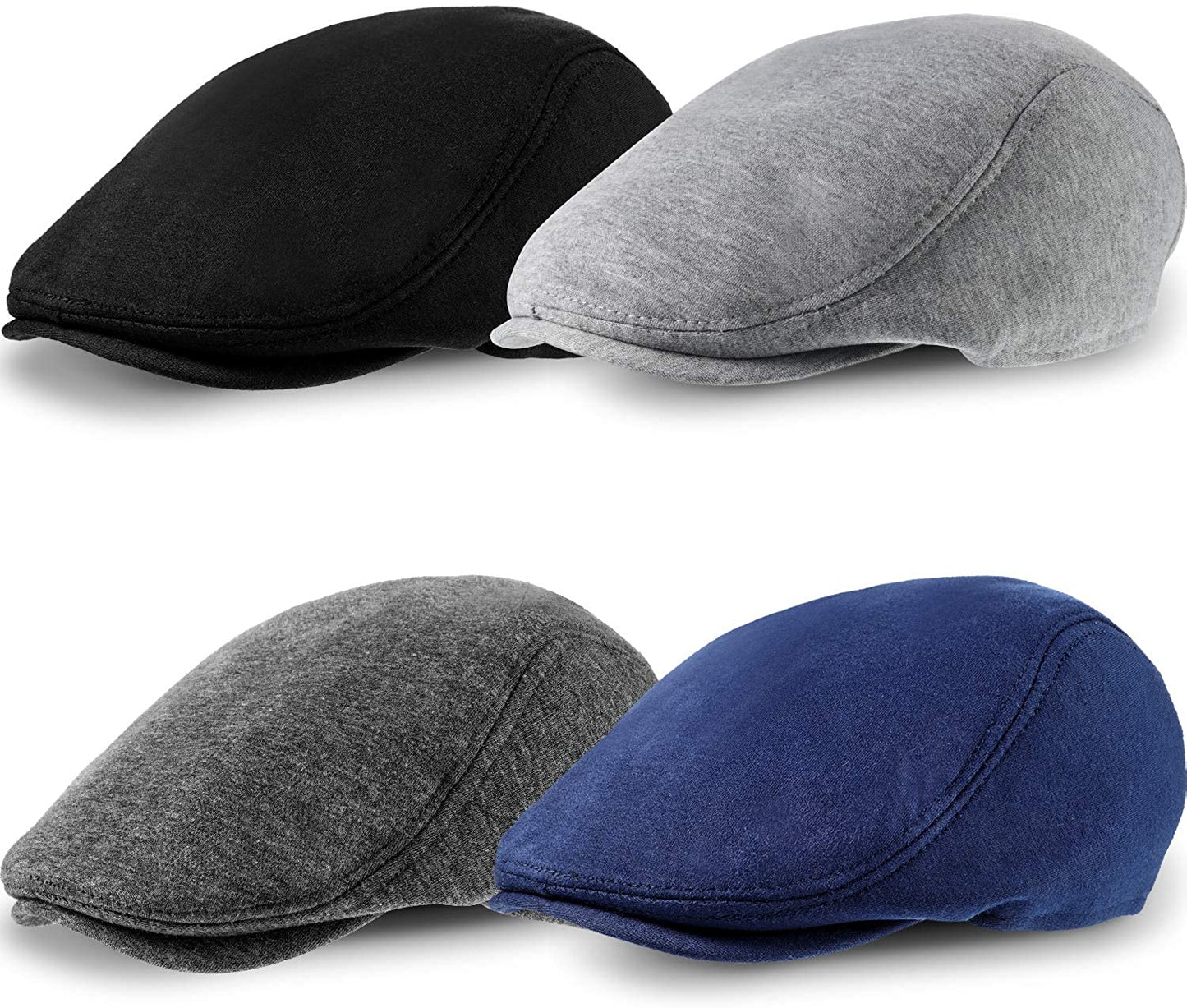 Holiday Promo! 4 Pieces Men's Flat Cap Ivy Gatsby Newsboy Hats