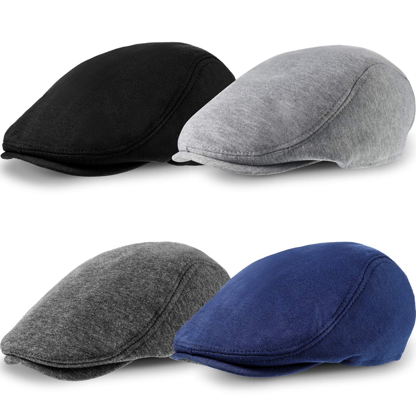 Holiday Promo! 4 Pieces Men's Flat Cap Ivy Gatsby Newsboy Hats