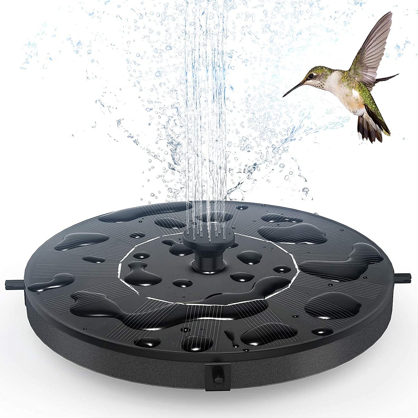 Floating Solar Powered Water Fountain Pump for Bird Bath, Garden, Pond, Pool, Outdoor (1.4W)