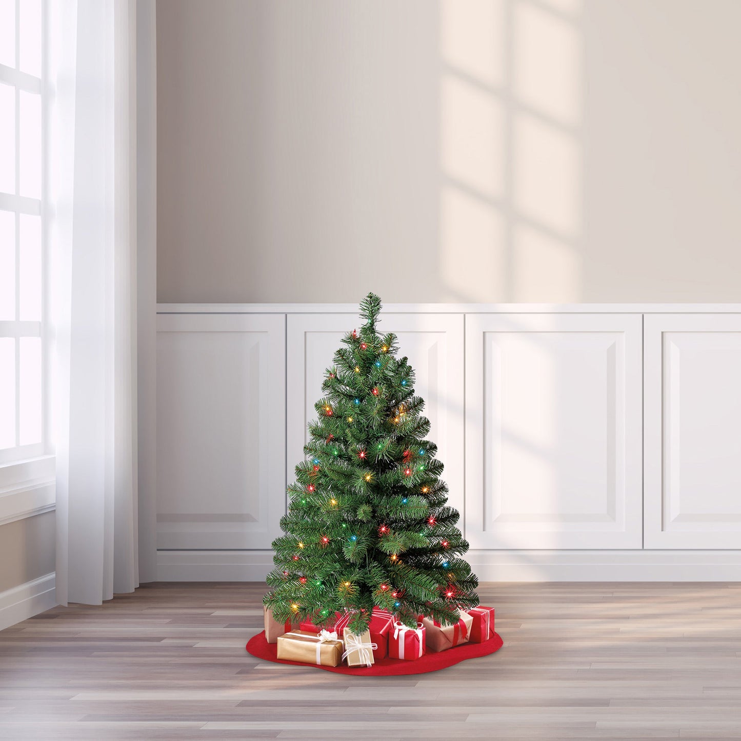 Artificial Christmas Tree, 3' - 70 Incandescent Lights