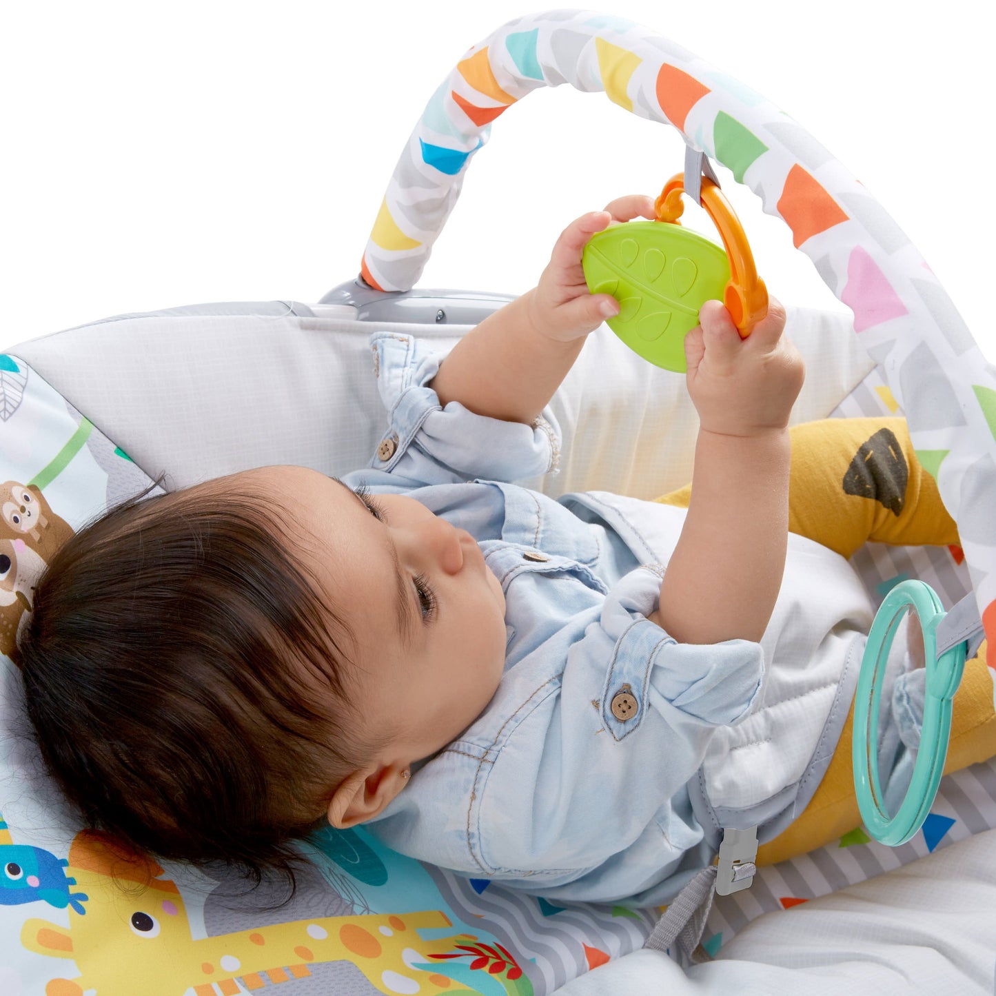 Vibrating Baby Bouncer with Toy bar