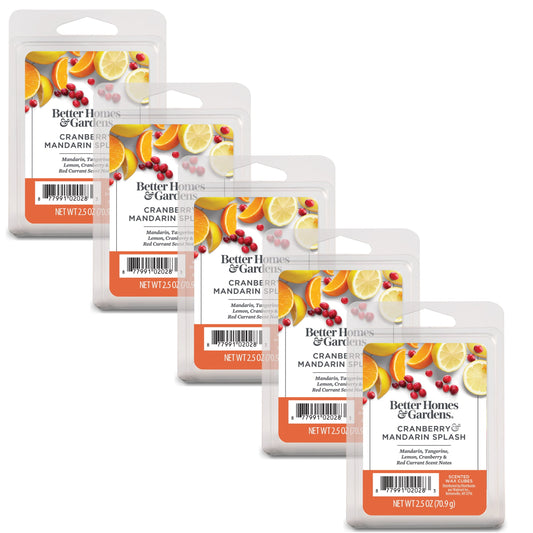 Cranberry Mandarin Splash Scented Wax Melts (5-Pack)