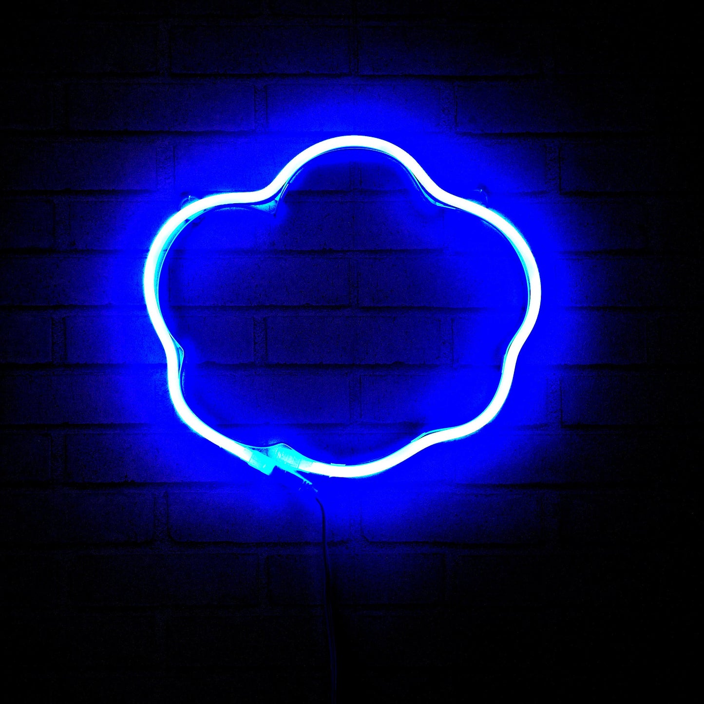 Fun Cloud Neon Light Wall Decor Sign, Blue