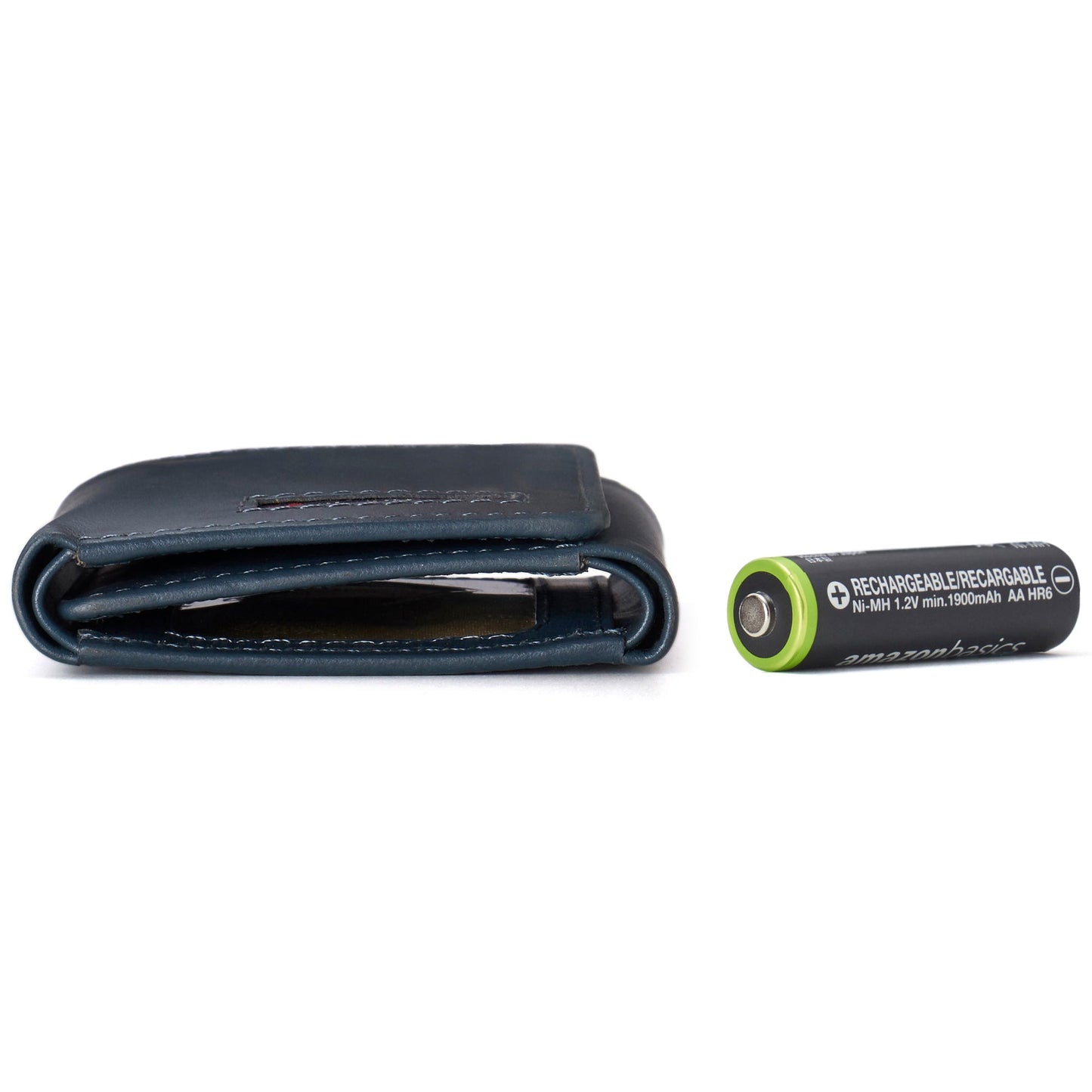 Mens RFID Protected Trifold Genuine Leather Wallet ID Window