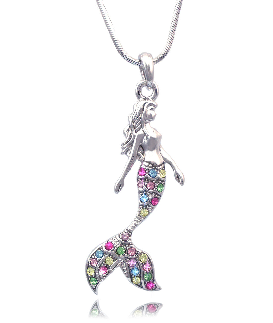 Fairytale Mermaid Pendant Necklace for Women