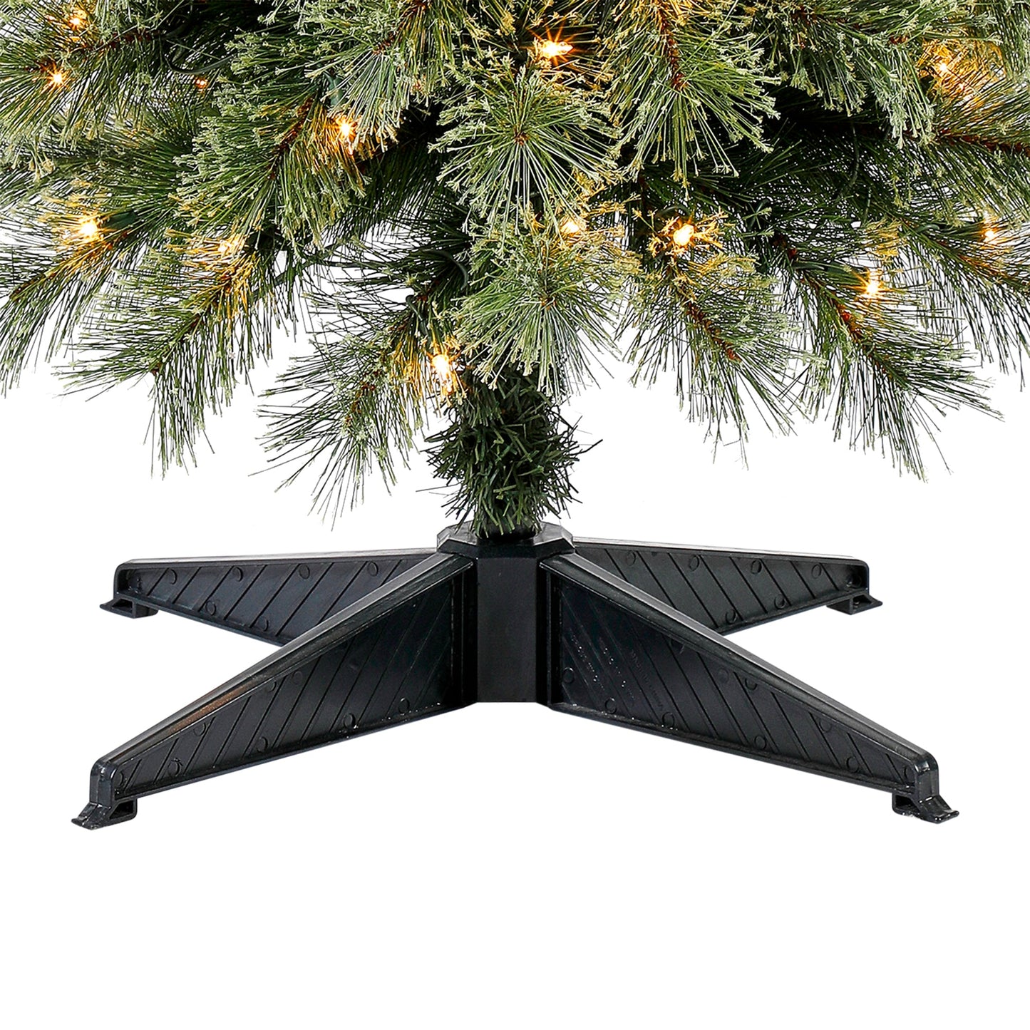 Pencil Fir Artificial Christmas Tree, 7'w/ 300 Clear Incandescent Lights