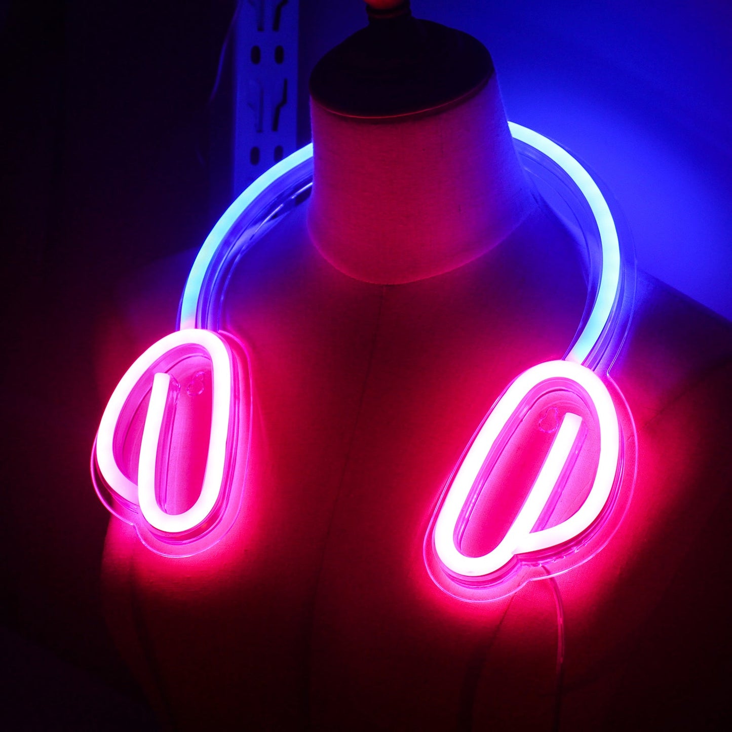 Earphone LED Neon Sign Light Decoration
