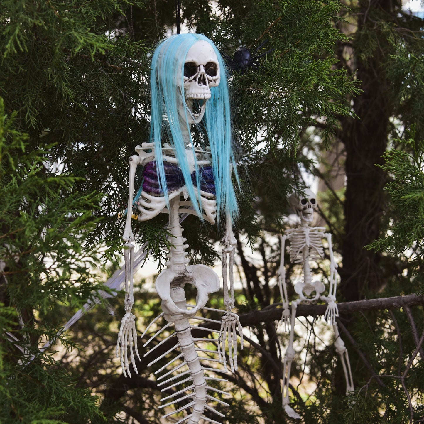 29.5" Halloween Fake Mermaid Skeleton Decoration