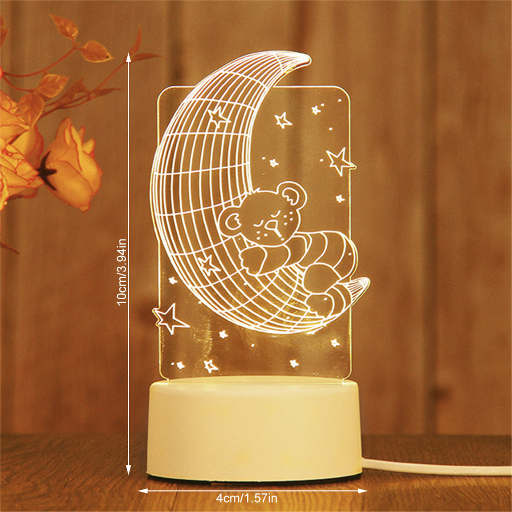 3D LED Animal Shape Night Lamp