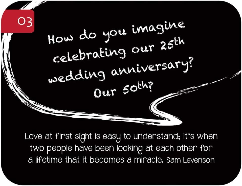 88 Great Conversation Starters for Husbands & Wives-Romantic Card Game for Married Couples