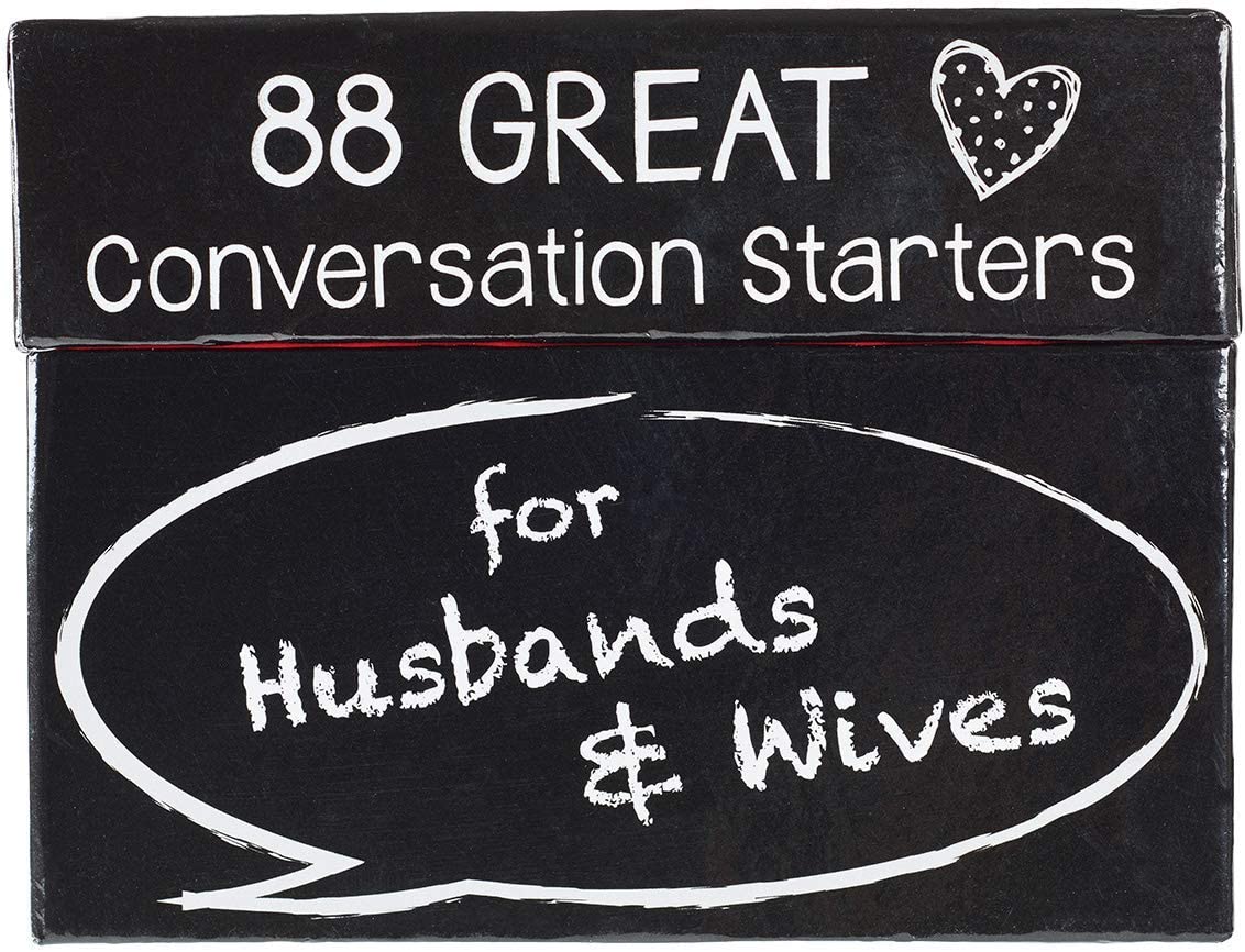 88 Great Conversation Starters for Husbands & Wives-Romantic Card Game for Married Couples