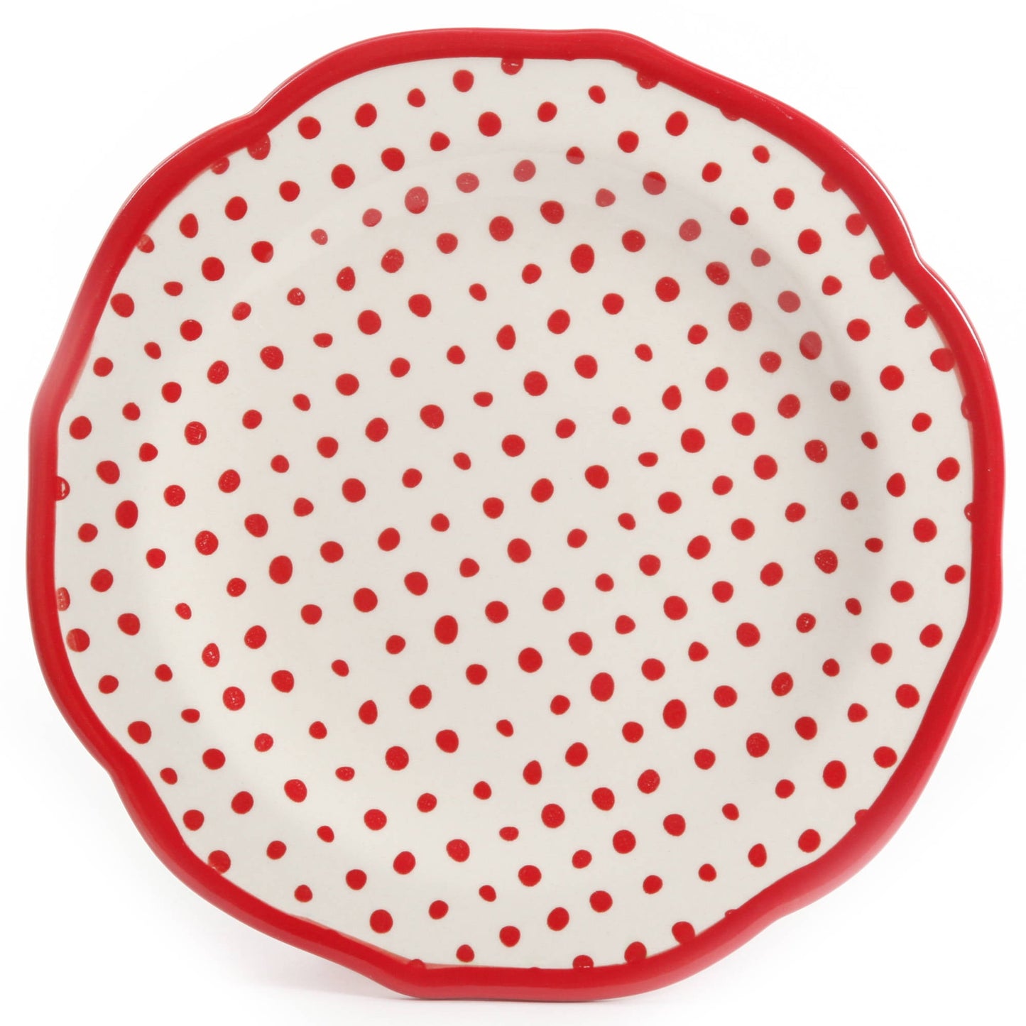 Timeless Floral & Retro Dot 12-Piece Dinnerware Set