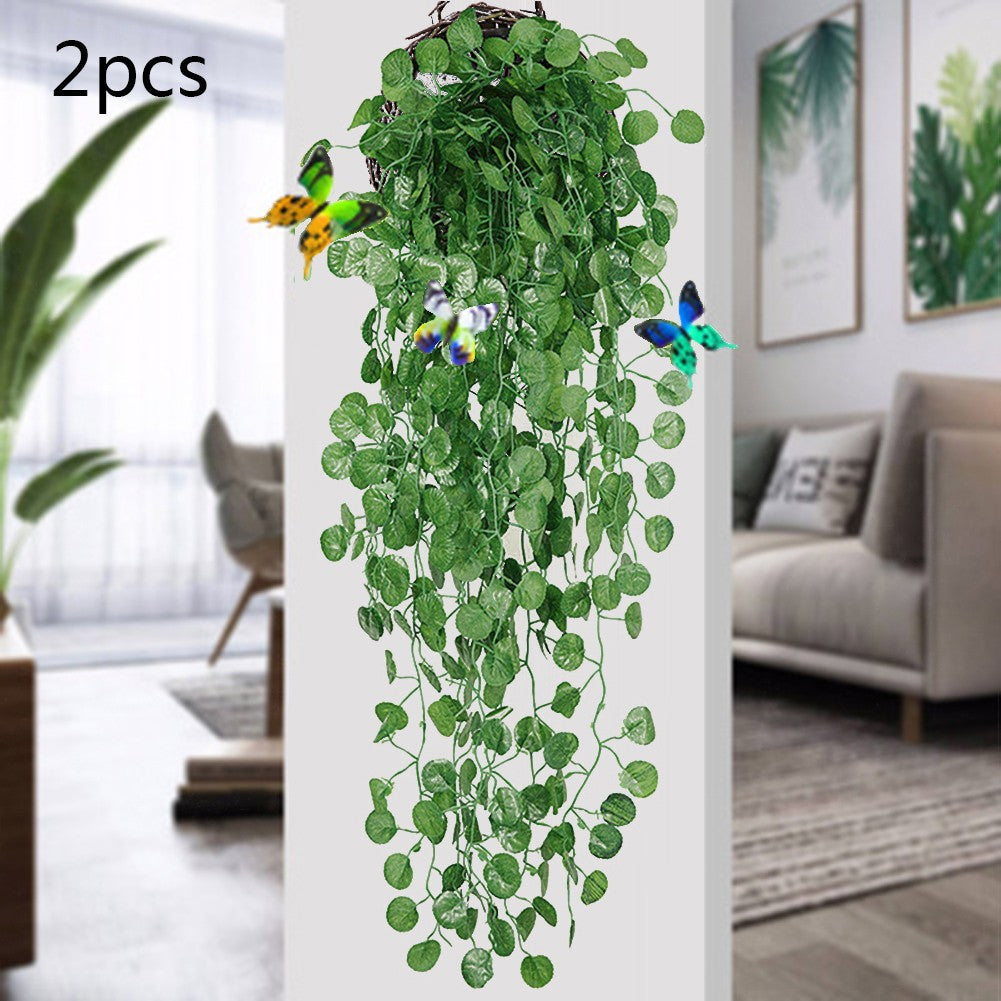 2x Artificial Hanging Plants