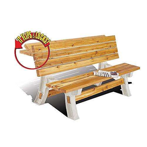 Flip-Top Outdoor Bench