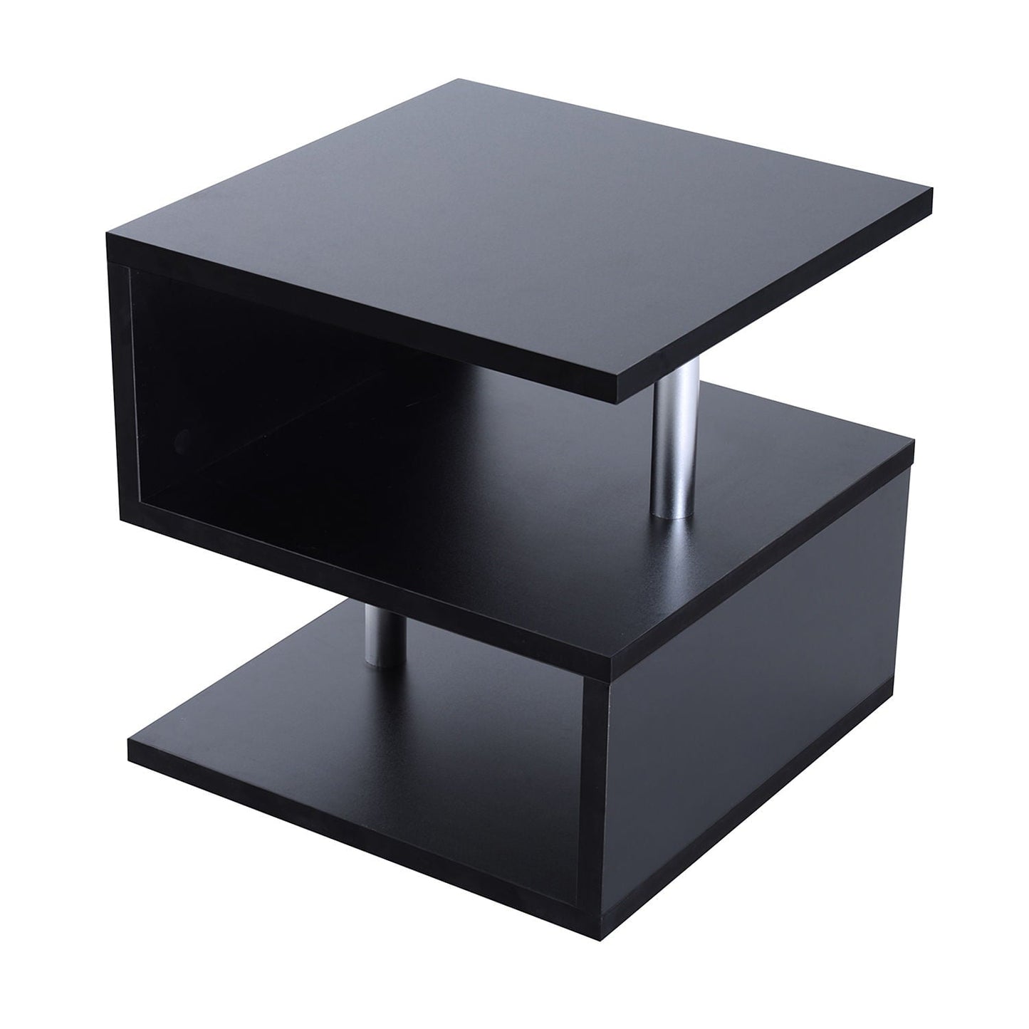 20" Modern Design S-Shaped Multi Level End Table