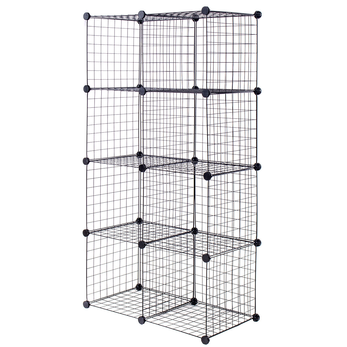 8 Cube Grid Wire Organizer Wardrobe Shelves Bookcase DIY