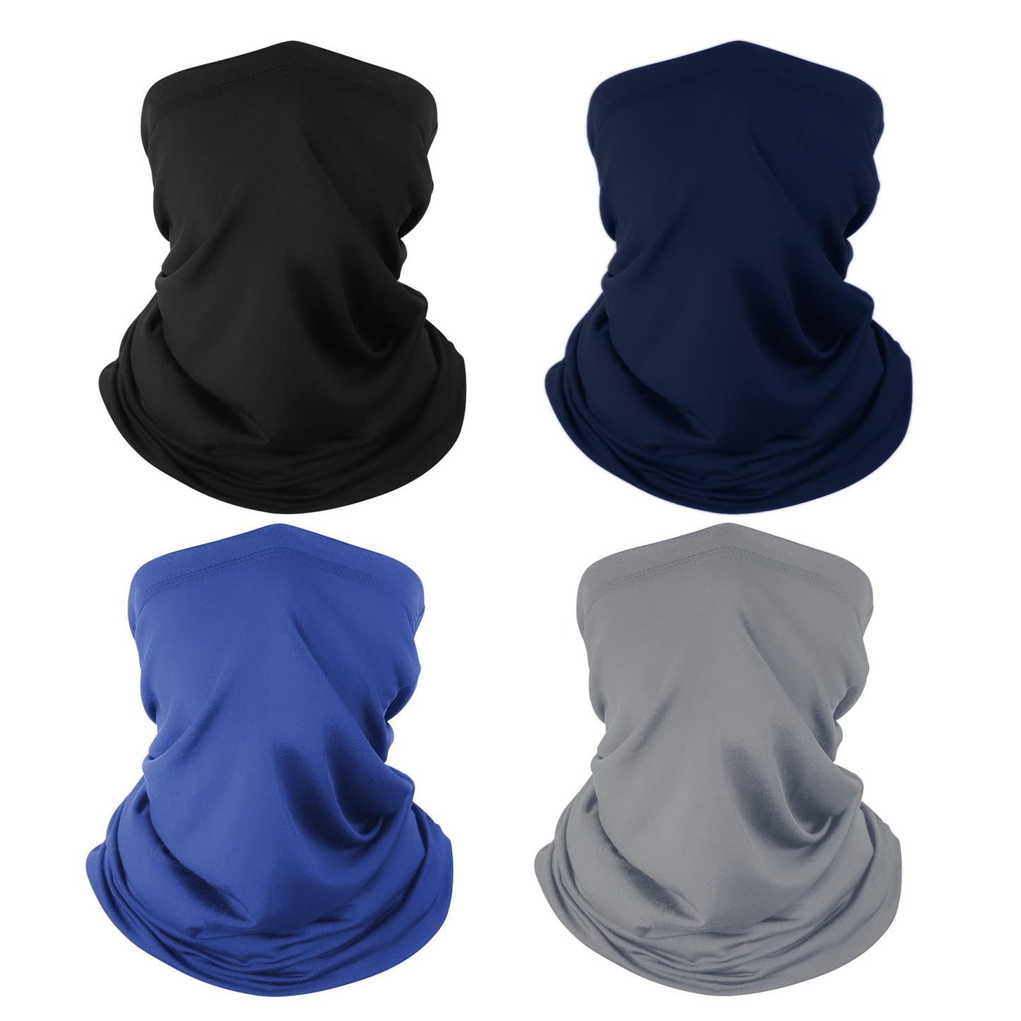 4 Pack Neck & Face Covering Mask Balaclava for Sun Protection
