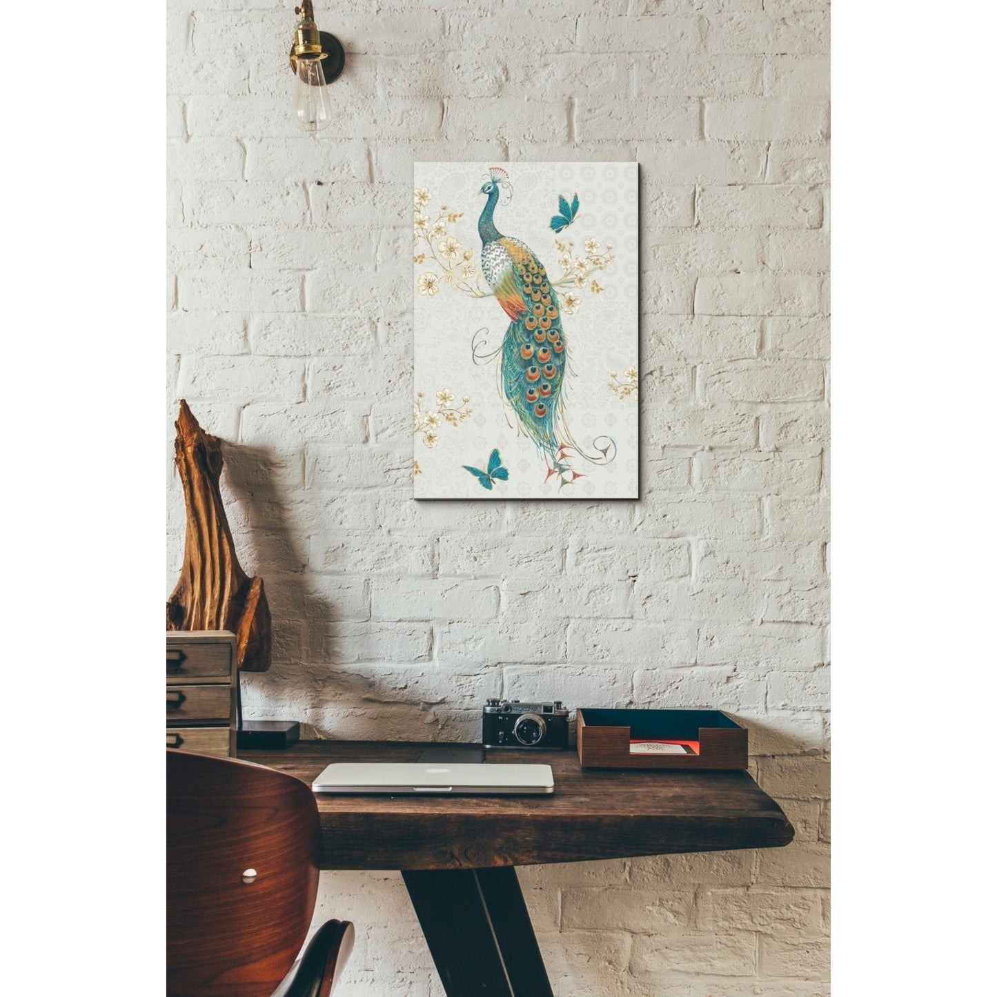 Epic Graffiti 'Ornate Peacock XA' Canvas Wall Art