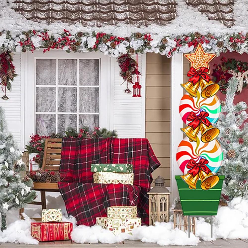 54 inch Candy  Yard Stakes Christmas Decorations