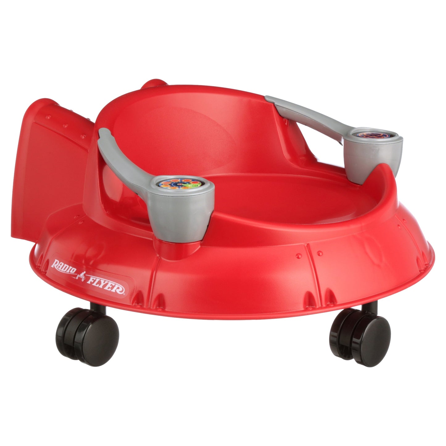 Spin 'N' Saucer, Caster Ride-on for Kids, Red