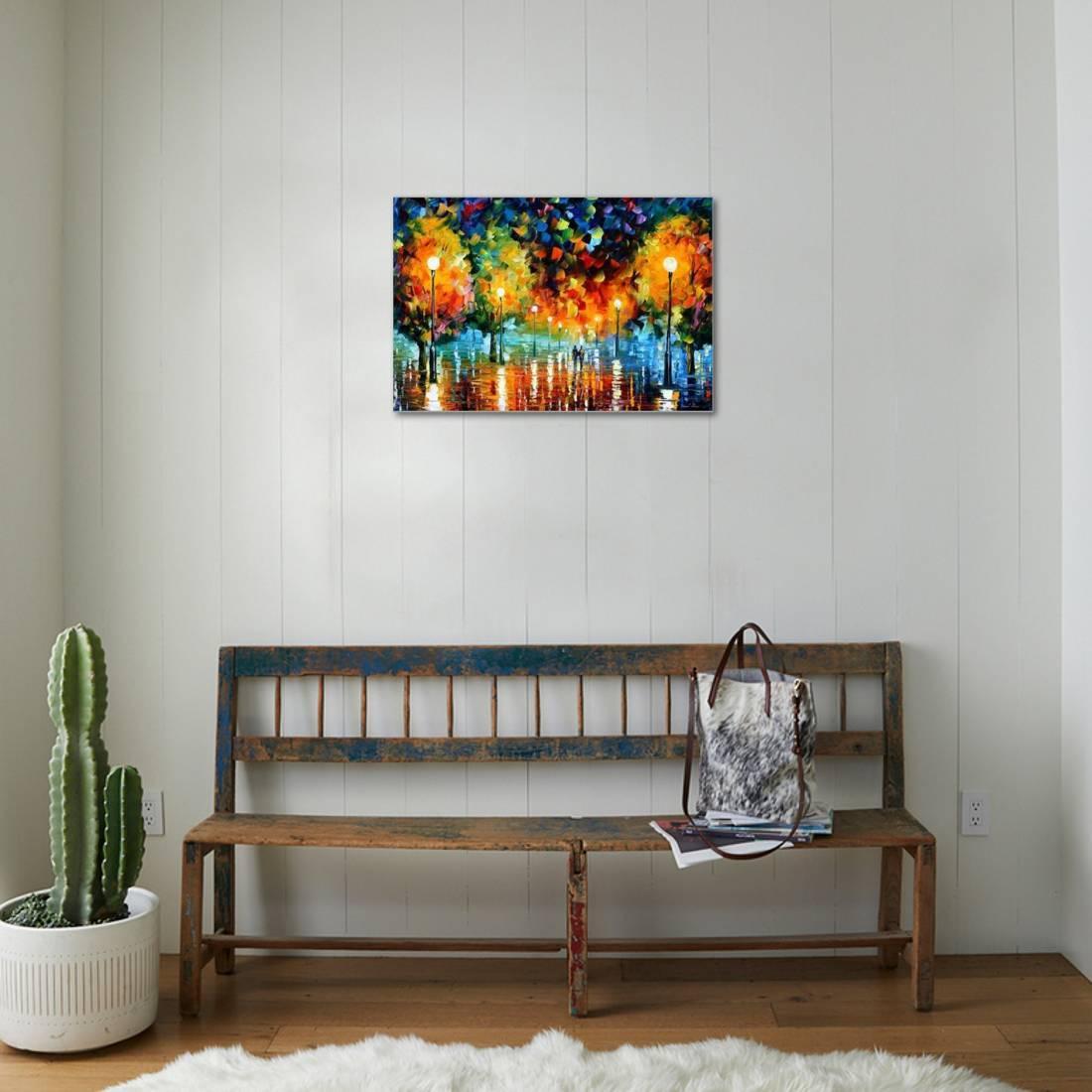 Storm Of Happiness Stretched Canvas Print Wall Home Decoration
