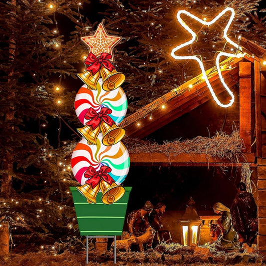 54 inch Candy  Yard Stakes Christmas Decorations