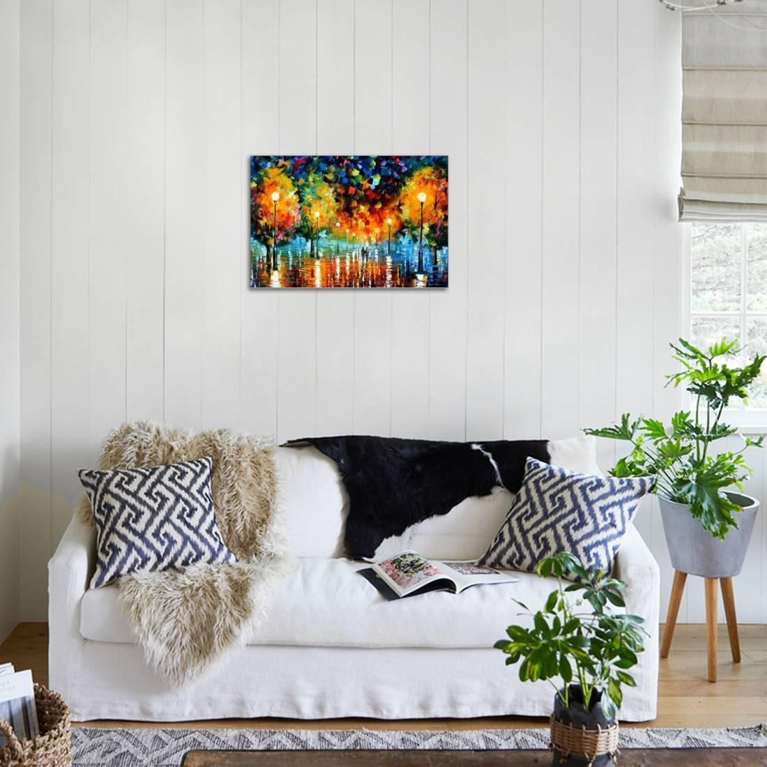 Storm Of Happiness Stretched Canvas Print Wall Home Decoration