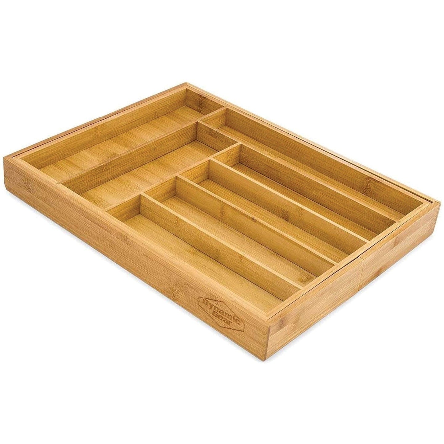Bamboo Expandable Drawer Organizer - 100% Pure Bamboo